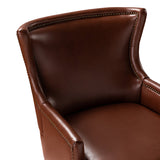 Aurelia Mid-century Modern Vegan Leather Accent Armchair