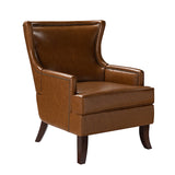 Aurelia Mid-century Modern Vegan Leather Accent Armchair
