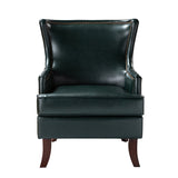 Aurelia Mid-century Modern Vegan Leather Accent Armchair