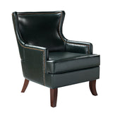 Aurelia Mid-century Modern Vegan Leather Accent Armchair