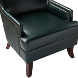 Aurelia Mid-century Modern Vegan Leather Accent Armchair