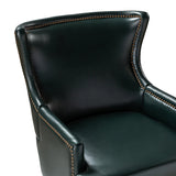 Aurelia Mid-century Modern Vegan Leather Accent Armchair