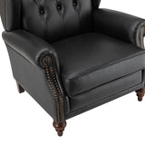 Raquel Genuine Leather Armchair with Sturdy Construction