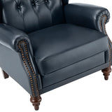 Raquel Genuine Leather Armchair with Sturdy Construction