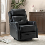 Benito 28.74" Wide Genuine Leather Swivel Rocker Recliner