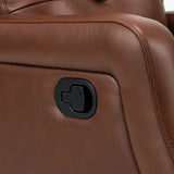 Benito 28.74" Wide Genuine Leather Swivel Rocker Recliner