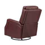 Benito 28.74" Wide Genuine Leather Swivel Rocker Recliner