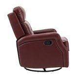 Benito 28.74" Wide Genuine Leather Swivel Rocker Recliner