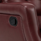 Benito 28.74" Wide Genuine Leather Swivel Rocker Recliner