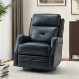 Benito 28.74" Wide Genuine Leather Swivel Rocker Recliner
