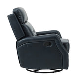 Benito 28.74" Wide Genuine Leather Swivel Rocker Recliner