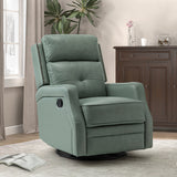 Benito 28.74" Wide Genuine Leather Swivel Rocker Recliner