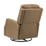 Benito 28.74" Wide Genuine Leather Swivel Rocker Recliner