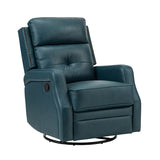 Benito 28.74" Wide Genuine Leather Swivel Rocker Recliner