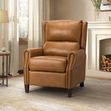 Rosaura 32.68" Wide Genuine Leather Manual Recliner