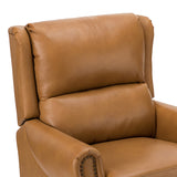Rosaura 32.68" Wide Genuine Leather Manual Recliner
