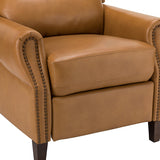 Rosaura 32.68" Wide Genuine Leather Manual Recliner