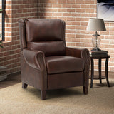 Rosaura 32.68" Wide Genuine Leather Manual Recliner