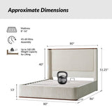 Thaine Convenient Hydraulic Storage Bed with Lighting and Charging Ports
