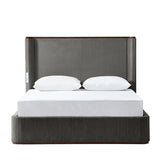 Thaine Convenient Hydraulic Storage Bed with Lighting and Charging Ports