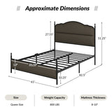 Ernesto 61" Industrial King and Queen Size platform Bed