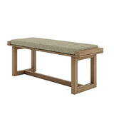 Ema Modern Style Dining Bench with Solid Wood Frame