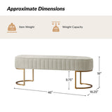Damian Entryway Bench with Storage & Sturdy Metal Base