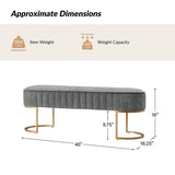 Damian Entryway Bench with Storage & Sturdy Metal Base