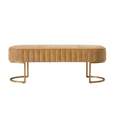 Damian Entryway Bench with Storage & Sturdy Metal Base