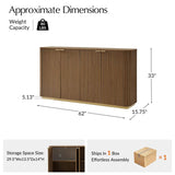 Modern Curved Wood Cabinet with Elegant Storage Solution