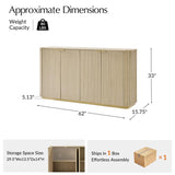 Modern Curved Wood Cabinet with Elegant Storage Solution