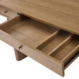 Louise Mid-century Modern Electric Adjustable Standing Desk with Wireless Charging