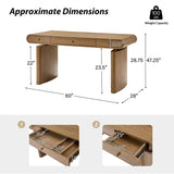 Louise Mid-century Modern Electric Adjustable Standing Desk with Wireless Charging