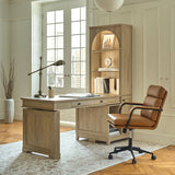Derrus Electric Adjustable Standing Desk with Bookcase and LED Lighting