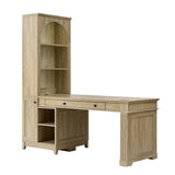 Derrus Electric Adjustable Standing Desk with Bookcase and LED Lighting
