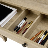 Derrus Electric Adjustable Standing Desk with Bookcase and LED Lighting