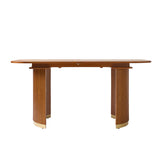 American Modern Fluted Extendable Dining Table  and Chairs & Storage Cabinet Sets (Optional Types)