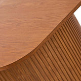 American Modern Fluted Extendable Dining Table  and Chairs & Storage Cabinet Sets (Optional Types)