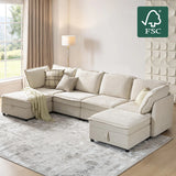 Harmetrix Oversized Soft Sectional Couch with Storage