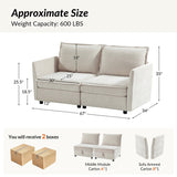 Harmetrix Oversized Soft Sectional Couch with Storage