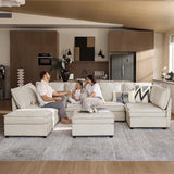 Harmetrix Oversized Soft Sectional Couch with Storage