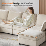 Harmetrix 8-Seater Soft Sectional Couch with Storage