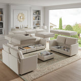 Harmetrix Oversized Soft Sectional Couch with Storage