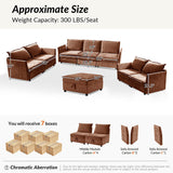 Harmetrix Oversized Soft Sectional Couch with Storage