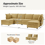 Harmetrix Oversized Soft Sectional Couch with Storage