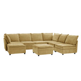 Harmetrix 8-Seater Soft Sectional Couch with Storage