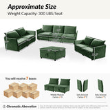 Harmetrix Oversized Soft Sectional Couch with Storage