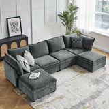 Harmetrix Oversized Soft Sectional Couch with Storage