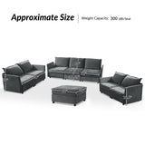 Harmetrix Oversized Soft Sectional Couch with Storage