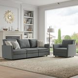 Harmetrix Oversized Soft Sectional Couch with Storage